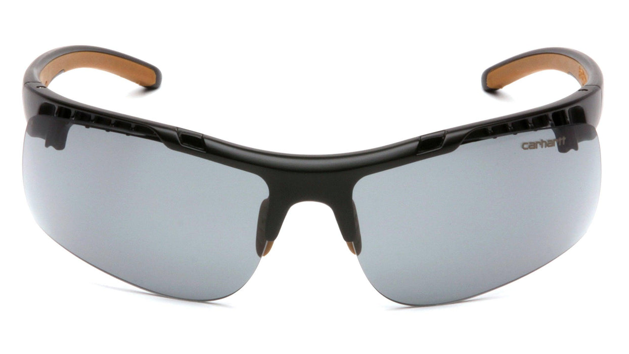 Carhartt Gray Safety Glasses, Anti-Fog, Scratch-Resistant, Half-Frame Medium
