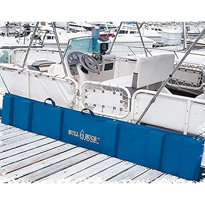 HULL HUGR Folding Boat Fender, Medium, 7.5' x 22" x 20" - Blue