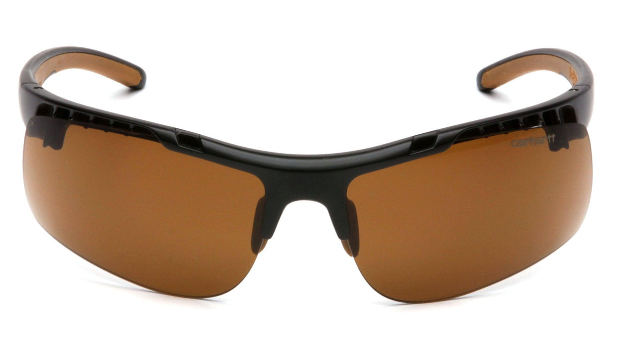 Carhartt Rockwood Safety Glasses, Sandstone Bronze Anti-Fog, Frustration-Free Packaging