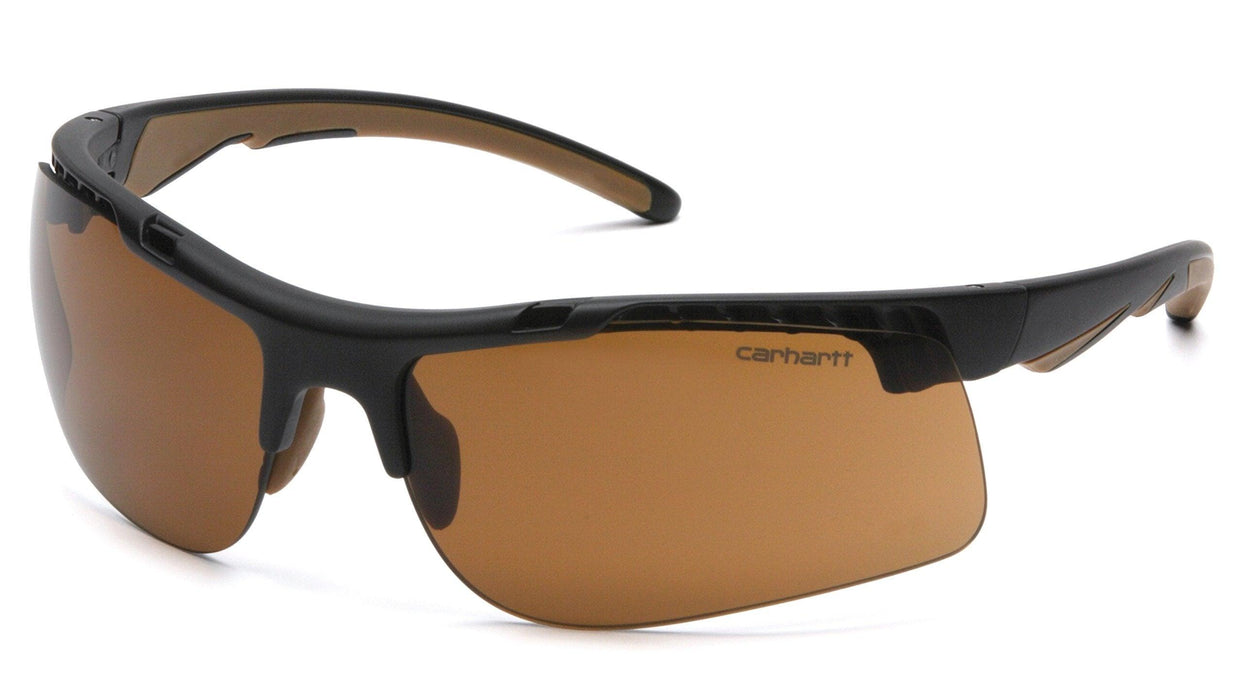 Carhartt Rockwood Safety Glasses, Sandstone Bronze Anti-Fog, Frustration-Free Packaging