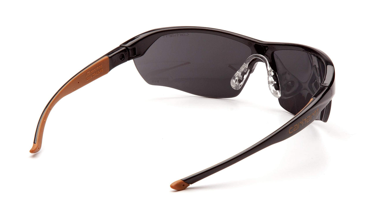 Carhartt-CHB1120DT Braswell Anti-Fog Safety Glasses Eye Protection, Black Frame, Gray Lens
