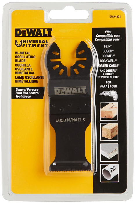 DEWALT Dwa4203 Oscillating Wood with Nails Blade , Black