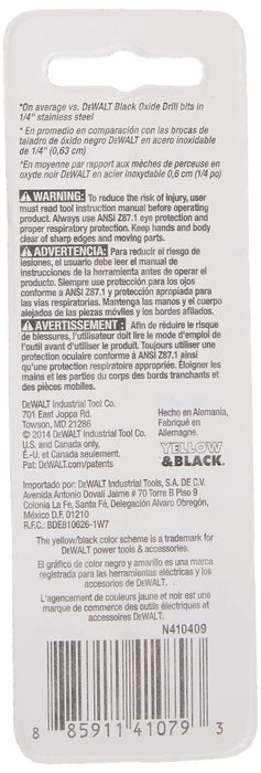 DEWALT Drill Bit 1/16-Inch (DWA1204)