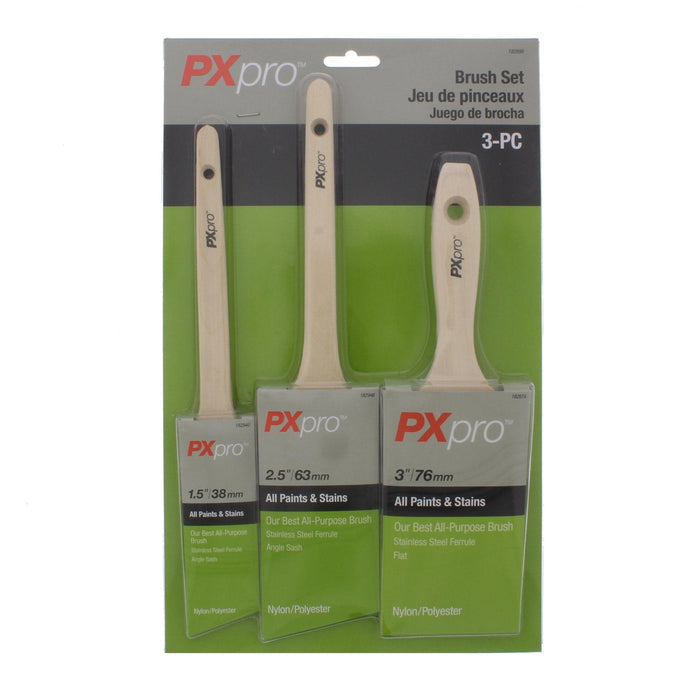 PXPRO PX02573 3PC Nylon/Polyester Brush Set 1