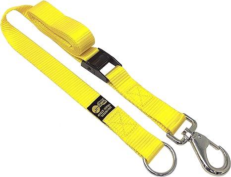 Universal Trunk Strap by Wrap-It Storage - 6.5 ft. Trunk Strap (Yellow) - Heavy Duty Trunk Tie Down Strap with Hook for Car Trunks to Secure Cargo Load