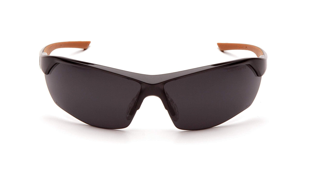 Carhartt-CHB1120DT Braswell Anti-Fog Safety Glasses Eye Protection, Black Frame, Gray Lens