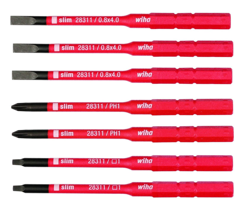 Insulated SlimLineInterchangeable Blades, 7 Pc