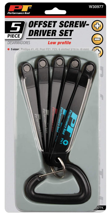 5 pc. Low Profile Screwdriver Set
