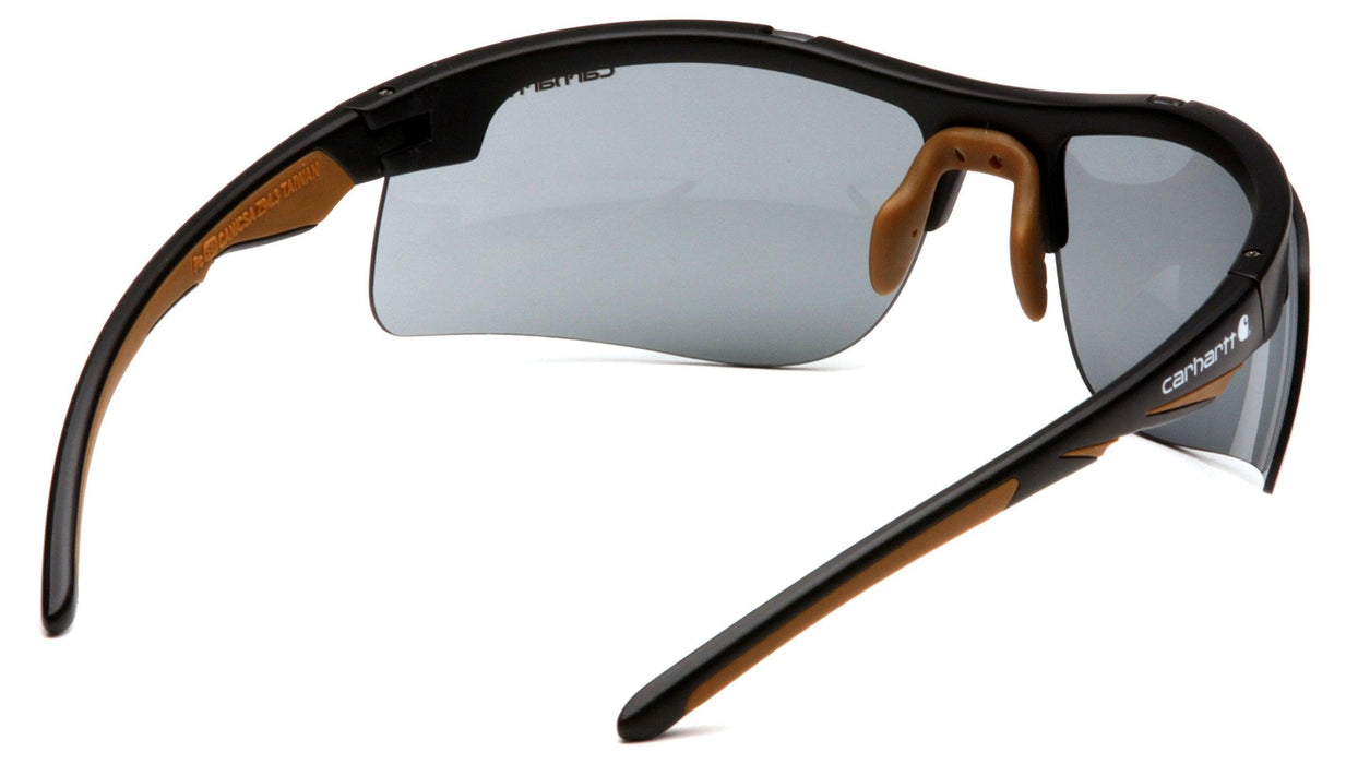 Carhartt Gray Safety Glasses, Anti-Fog, Scratch-Resistant, Half-Frame Medium