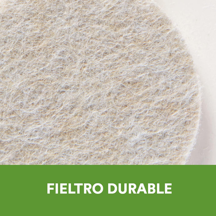 Scotch Felt Pads, Felt Furniture Pads for Protecting Hardwood Floors, Round, 3 in. Diameter, Beige, 4 Pads