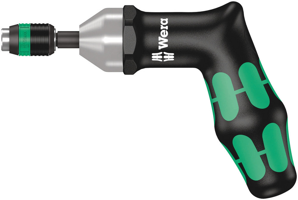 7400 Imperial series Kraftform Torque screwdrivers, with factory pre-set value (25.0-55.0 in. lbs.) and Rapidaptor quick-release chuck, pistol handle