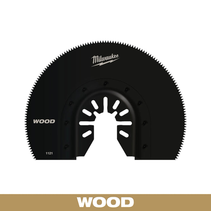 Milwaukee Universal Fit Open-Lok 2.61 in. L X 3-1/2 in. W High Carbon Steel Segment Blade Wood 1 pk 49-25-1121, main product view