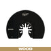 Milwaukee Universal Fit Open-Lok 2.61 in. L X 3-1/2 in. W High Carbon Steel Segment Blade Wood 1 pk 49-25-1121, main product view