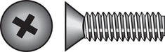 HILLMAN No. 8-32 X 2-1/2 in. L Phillips Flat Head Zinc-Plated Steel Machine Screws 100 pk