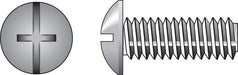 HILLMAN No. 8-32 X 1 in. L Combination Truss Head Zinc-Plated Steel Machine Screws 100 pk