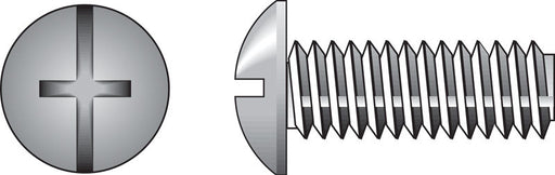 HILLMAN No. 8-32 X 1 in. L Combination Truss Head Zinc-Plated Steel Machine Screws 100 pk