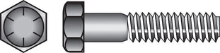 HILLMAN 1/4 in. D X 3-1/2 in. L Heat Treated Steel Hex Head Cap Screw 100 pk