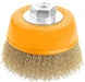 Tolsen 77563 4 inch Cup Twist Wire Brush with Nut