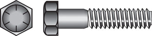 HILLMAN 9/16 in. D X 2 in. L Heat Treated Steel Hex Head Cap Screw 25 pk