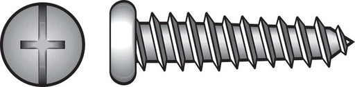 HILLMAN No. 8 X 3/4 in. L Phillips/Slotted Pan Head Sheet Metal Screws 100 pk