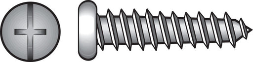 HILLMAN No. 14 X 1 in. L Phillips/Slotted Pan Head Sheet Metal Screws 100 pk