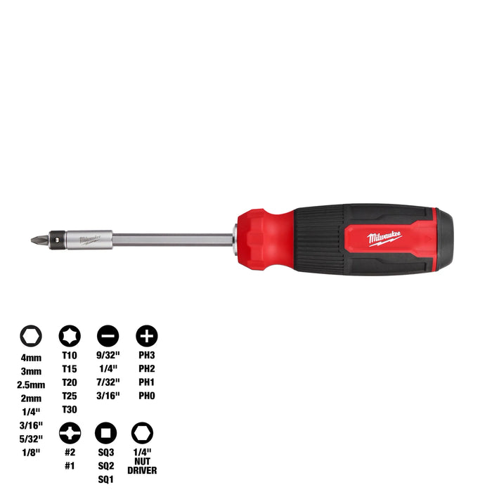 Milwaukee Hex Shank 27-in-1 Multi-Bit Screwdriver 9.11 in. 1 pc 48-22-2901, main product view