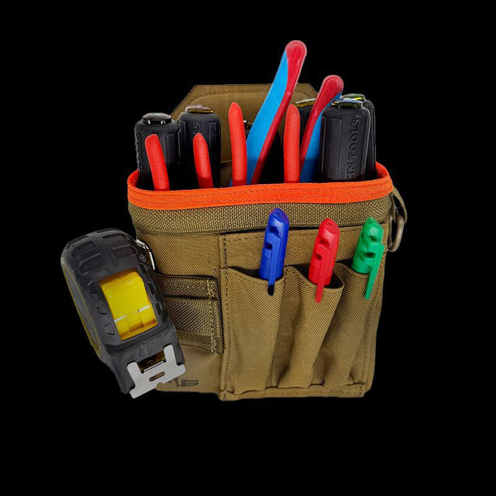Professional Technician's Pouch - ROTATE/QUICK RELEASE Coyote/Orange