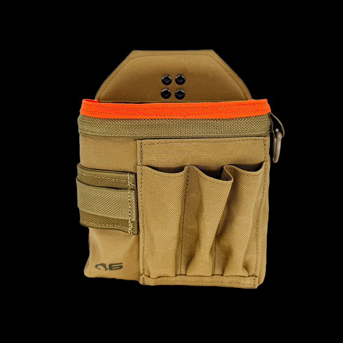 Professional Technician's Pouch - ROTATE/QUICK RELEASE Coyote/Orange