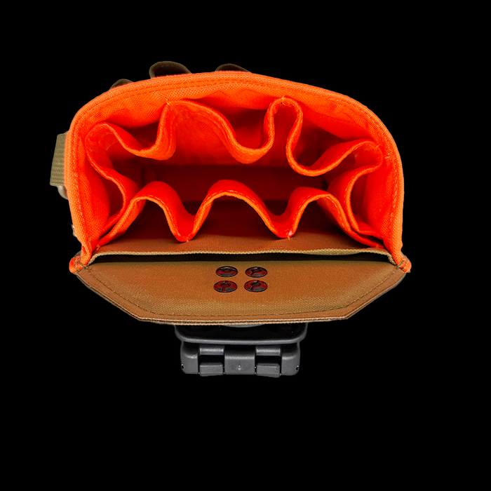 Professional Technician's Pouch - ROTATE/QUICK RELEASE Coyote/Orange