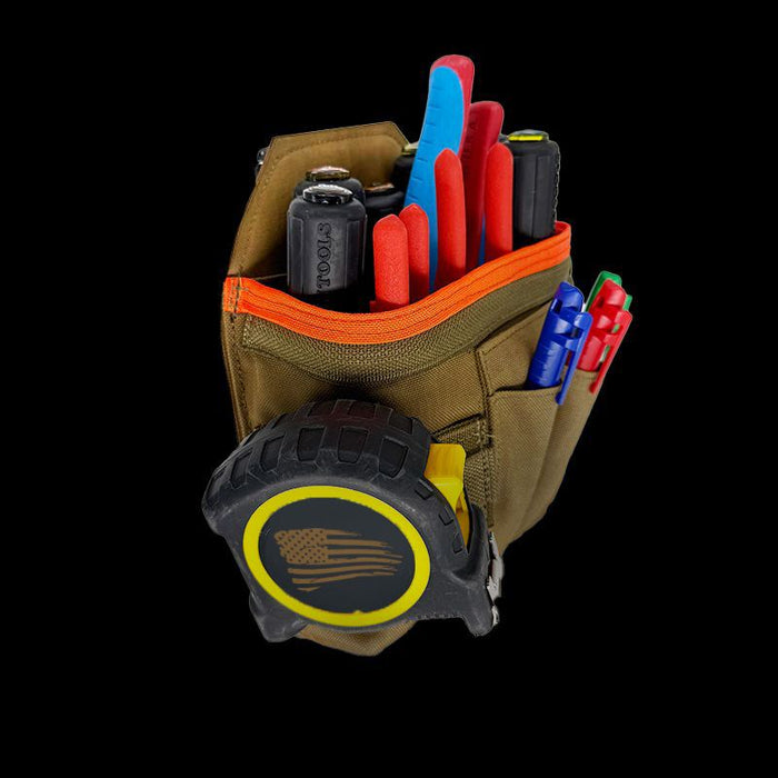 Professional Technician's Pouch - ROTATE/QUICK RELEASE Coyote/Orange