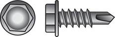 HILLMAN No. 10-16 X 1-1/4 in. L Hex Hex Washer Head Self-Drilling Screws 100 pk