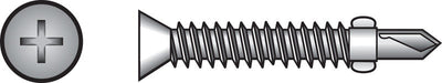 HILLMAN No. 4 X 2-3/4 in. L Phillips Flat Head Sheet Metal Screws 100 pk