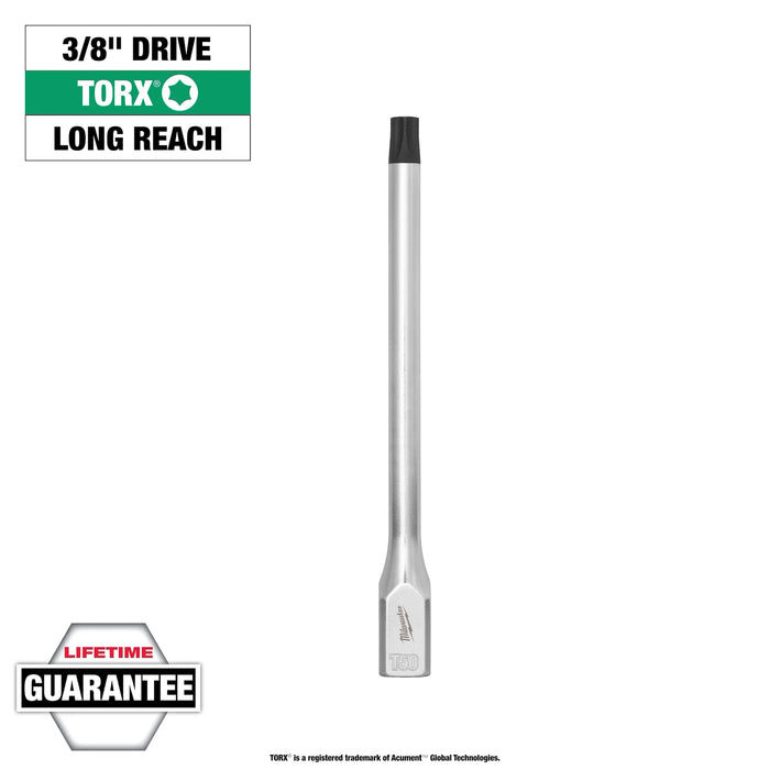Milwaukee 3/8in. Drive T50 Long TORX® Bit Socket, 45-34-1071, main product view