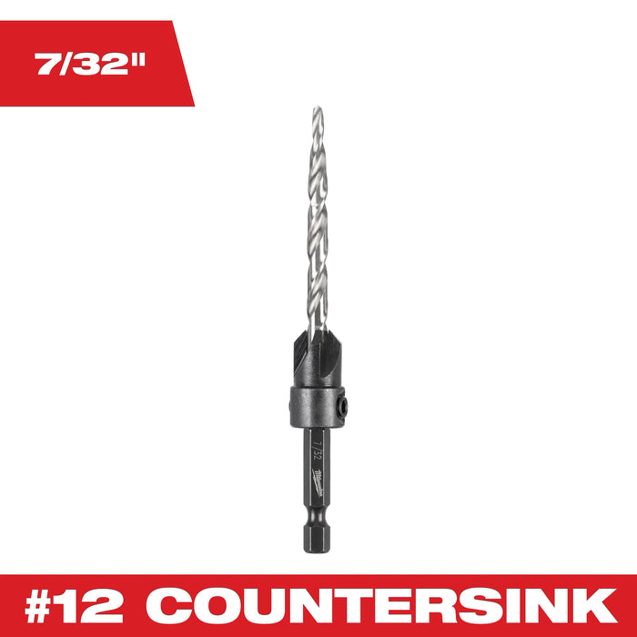 Milwaukee #12 X 7/32 in. D High Speed Steel Countersink Bit 1 pc, 48-13-5004, main product view