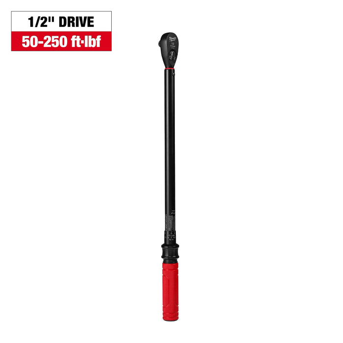 Milwaukee 1/2in. Drive Click Torque Wrench (50-250 ft·lbf), 48-22-9203, main product view