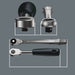 Wera 8003 A Zyklop Metal Ratchet with push-through square and 1/4" drive, 1/4" x 141 mm 05004003001, view 5
