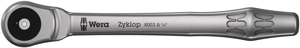8003 A Zyklop Metal Ratchet with push-through square and 1/4" drive