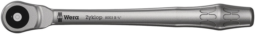 8003 B Zyklop Metal Ratchet with push-through square and 3/8" drive