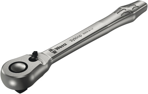 Wera 8004 A Zyklop Metal Ratchet with switch lever and 1/4" drive, 1/4" x 141 mm 05004004001, view 2