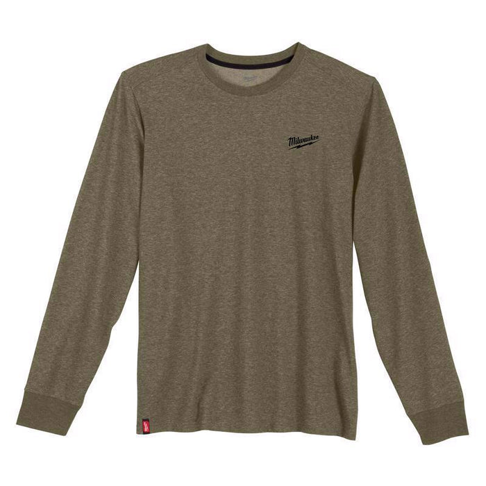 TEE SHIRT WORK GRN LS L