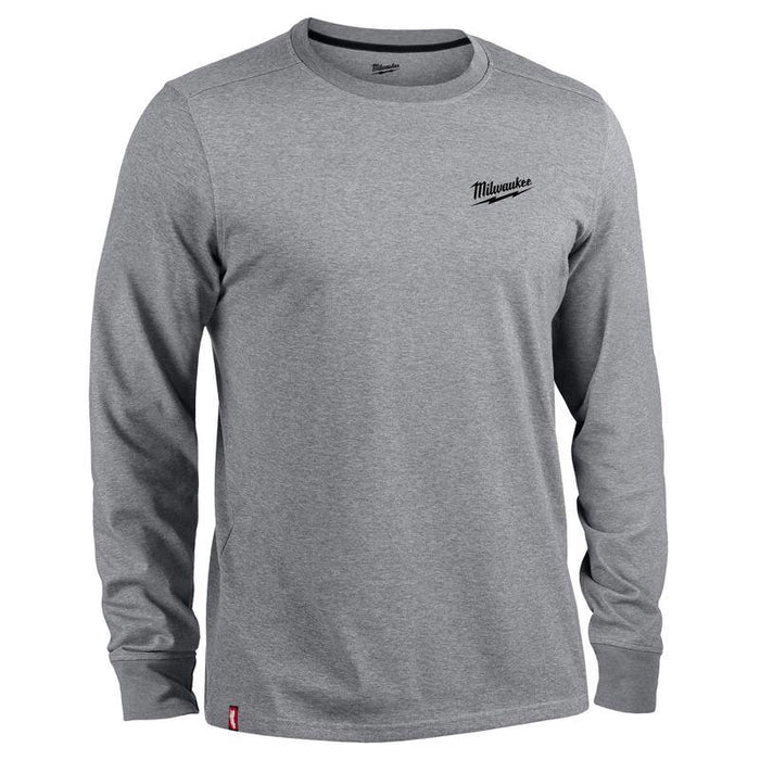 TEE SHIRT WRK GRY LS XL