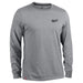 TEE SHIRT WRK GRY LS XL