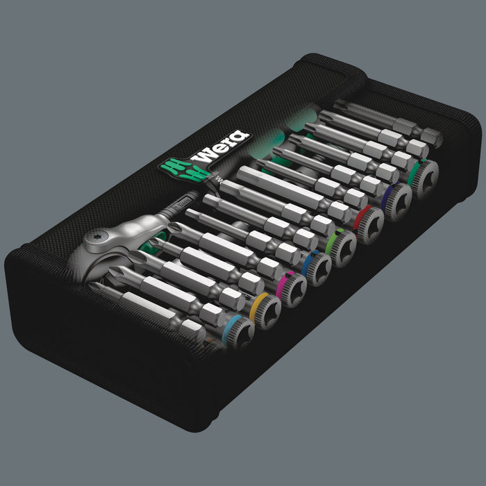 Wera 8100 SA 9 Zyklop Speed Ratchet Set, 1/4" drive, imperial, 28 pieces 05004019001, view 10