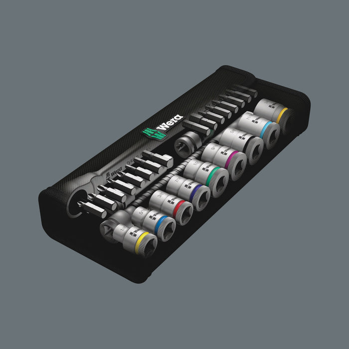 Wera 8100 SB 10 Zyklop Metal Ratchet Set with push-through square, 3/8" drive, imperial, 29 pieces 05004050001, view 10
