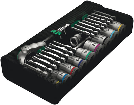 Wera 8100 SB 9 Zyklop Speed Ratchet Set, 3/8" drive, imperial, 29 pieces 05004049001, view 2