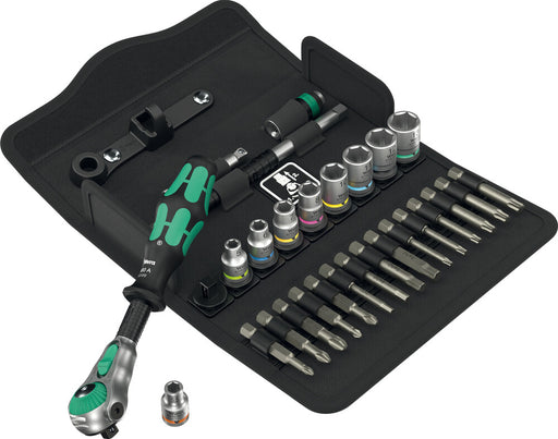 Wera 8100 SA 6 Zyklop Speed Ratchet Set, 1/4" drive, metric, 28 pieces 05004016001, view 2