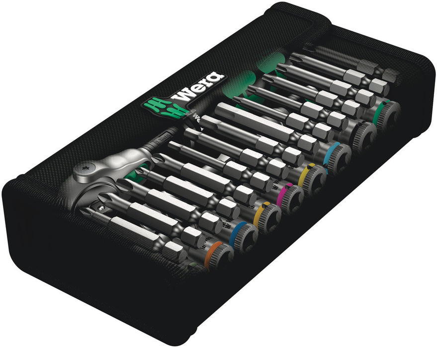 Wera 8100 SA 6 Zyklop Speed Ratchet Set, 1/4" drive, metric, 28 pieces 05004016001, view 3