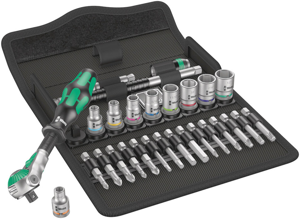 8100 SA 9 Zyklop Speed Ratchet Set, 1/4" drive, imperial