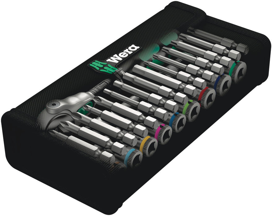 Wera 8100 SA 9 Zyklop Speed Ratchet Set, 1/4" drive, imperial, 28 pieces 05004019001, view 2