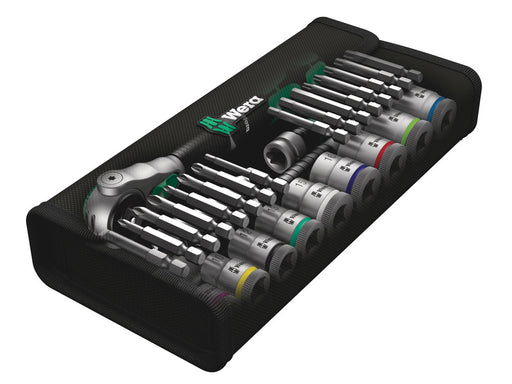 Wera 8100 SB 6 Zyklop Speed Ratchet Set, 3/8" drive, metric, 29 pieces 05004046001, view 2